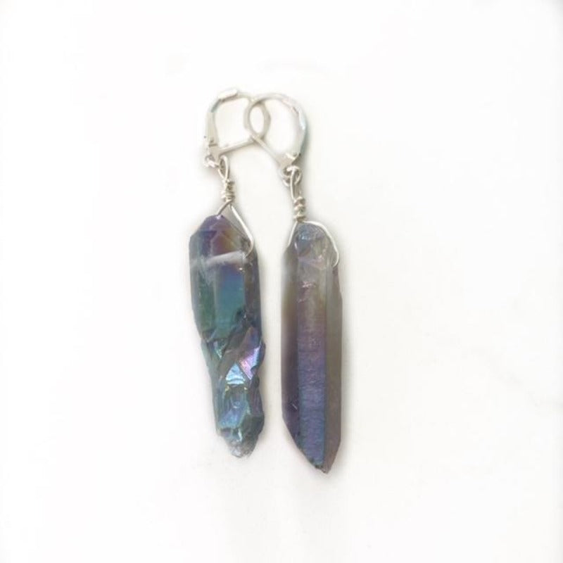 Lavender statement deals earrings