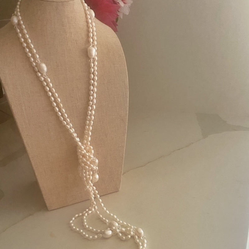 Super Long Pearl Necklace