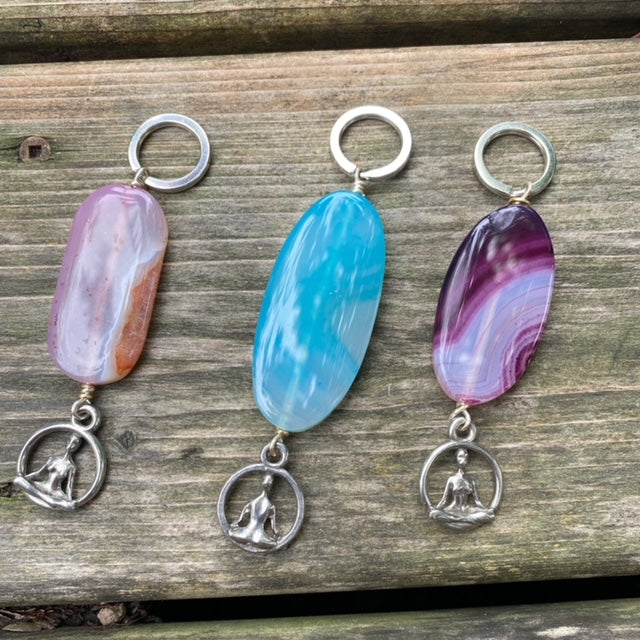 Agate Calm Sanctuary Keychain