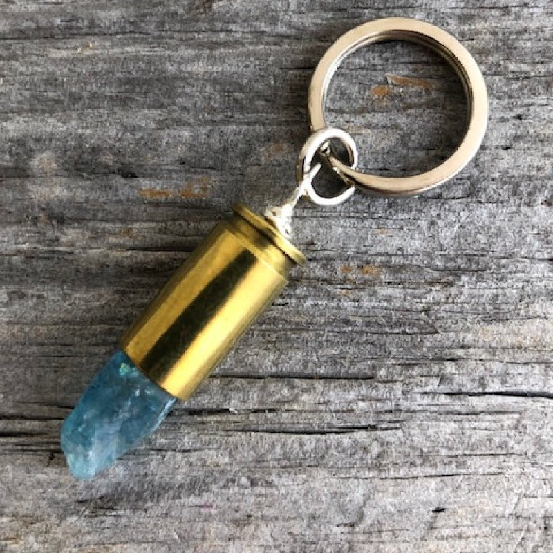 Custom Shell Casing Keychain Brass Bullet Flattened and Hand