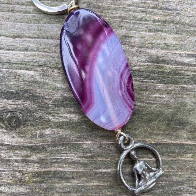 Agate Calm Sanctuary Keychain