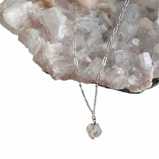 Tibetan Quartz Rock Pendant on a Crystal Rock Prop